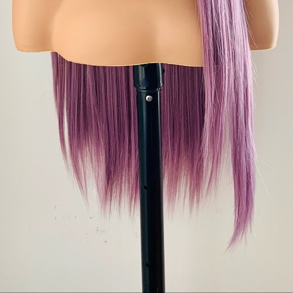 Gorgeous 28” Plum Purple Premium Synthetic Lace Front Wig - Picture 2 of 11